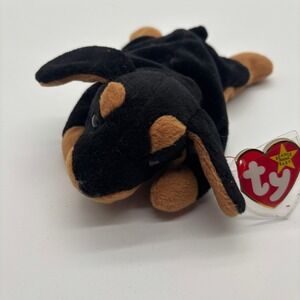 MWMT Ty Beanie Babies Doby Dog Plush Toy Rare Collectible